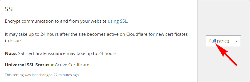 CloudFlare CDN SSL设置